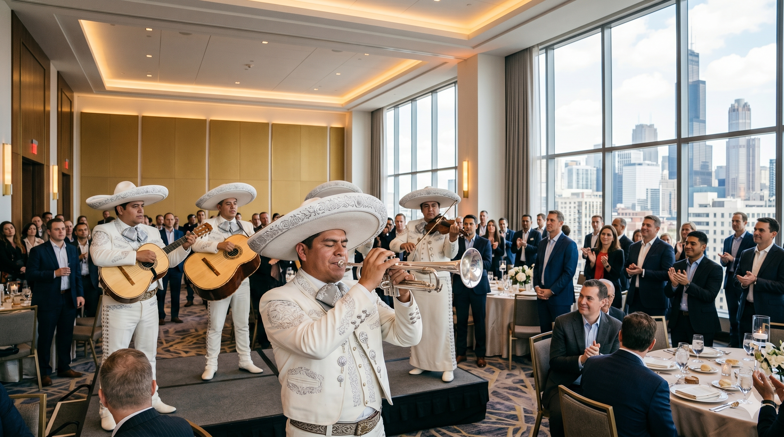 Músicos de Mariachi Juvenil Chicago en un evento en Chicago — guía de precios